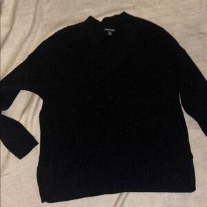 Hilary Radley Black V-Neck Sweater